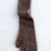 Gants en cachemire brossé tricoté
