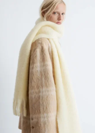 Grande écharpe en mélange de mohair