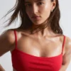 Haut de bikini bandeau côtelé