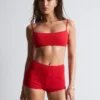 Shorty de bikini taille haute