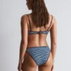 Haut de bikini bandeau côtelé