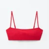 Haut de bikini bandeau côtelé