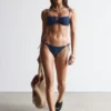 Haut de bikini bandeau à nouer sur le devant