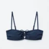 Haut de bikini bandeau à nouer sur le devant