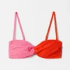 Haut de bikini bandeau texturé