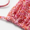 Haut de bikini froncé