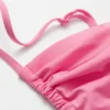 Haut de bikini froncé