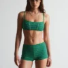 Haut de bikini rayé