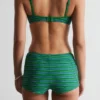Haut de bikini rayé