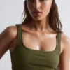 Haut de bikini texturé