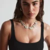 Haut de bikini texturé à encolure carrée