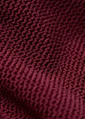 Haut de bikini texturé à encolure carrée