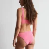 Slip de bikini taille haute texturé