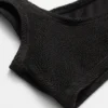 Haut de bikini texturé à encolure carrée