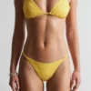 Slip de bikini à boucles