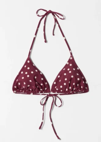 Haut de bikini triangle à dos nu