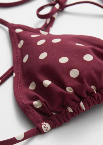 Haut de bikini triangle à dos nu