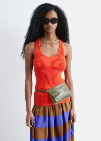 Sac banane en cuir