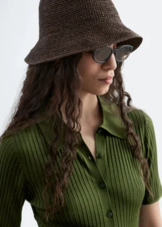Chapeau de paille tissé