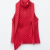 Haut en soie à col foulard