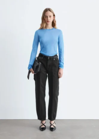 Haut transparent en maille fine