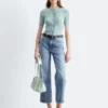 Jeans courts à jambes larges