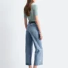 Jeans courts à jambes larges