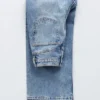 Jeans courts à jambes larges