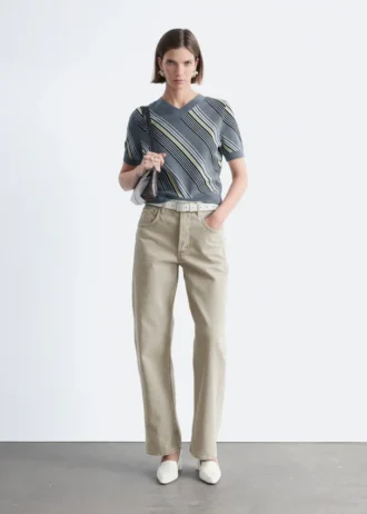 Jeans à jambes larges