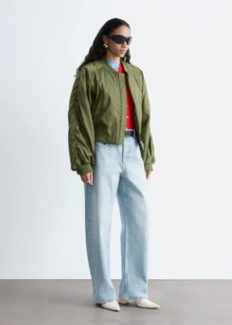 Jeans à jambes larges