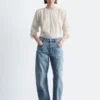 Jeans à jambes larges