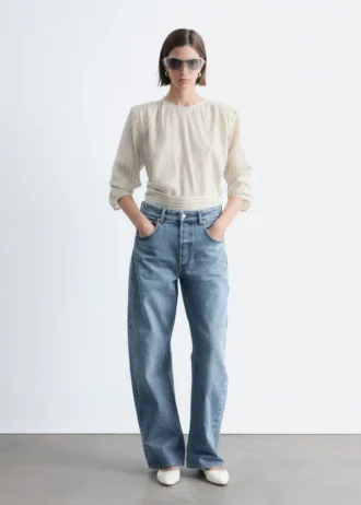 Jeans à jambes larges