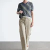 Jeans à jambes larges