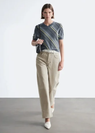 Jeans à jambes larges