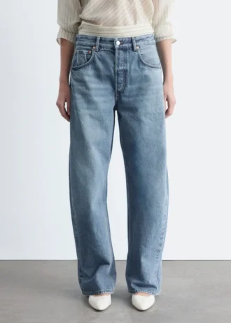Jeans à jambes larges