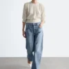 Jeans à jambes larges