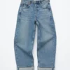 Jeans à jambes larges
