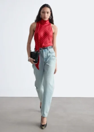 Jeans taille haute fuselés