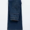 Jeans évasé à plis marqués