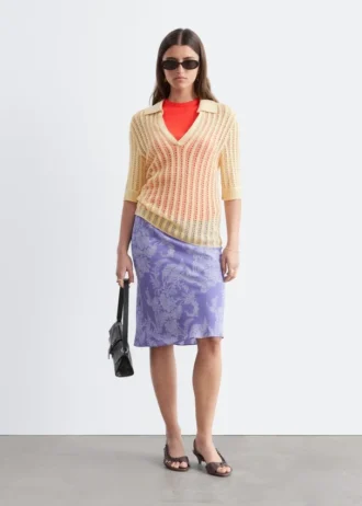 Jupe-culotte mi-longue