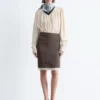 Jupe-culotte mi-longue