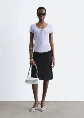 Jupe-culotte mi-longue