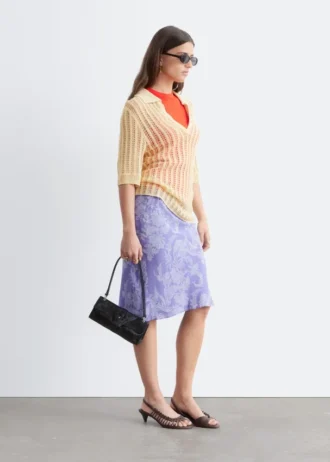 Jupe-culotte mi-longue
