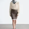 Jupe-culotte mi-longue
