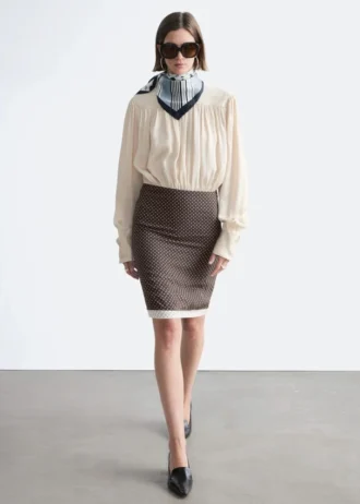 Jupe-culotte mi-longue
