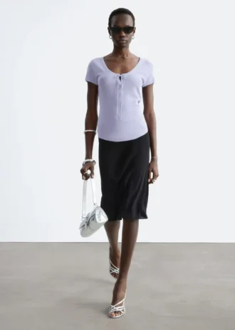 Jupe-culotte mi-longue