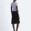 Jupe-culotte mi-longue