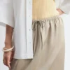 Jupe midi à cordon