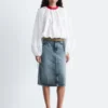 Jupe midi en denim