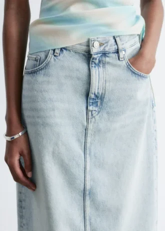 Jupe midi en denim